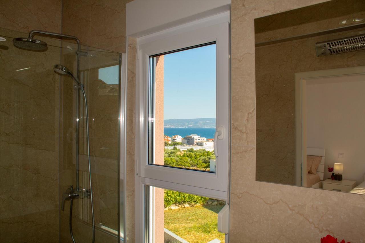 Modern Villa With Jacuzzi, Beautiful Sea View, Near Split! Villa 36A Podstrana Exteriör bild